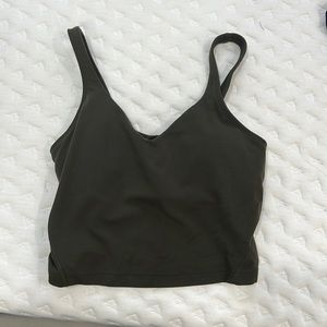 army green align tank size 2 lululemon